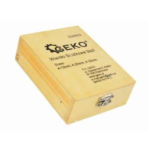 Geko Lépcsőfúró Készlet - 3 db - 4-32 mm - Titán Bevonatú 131333454 - Geko Fúrószár