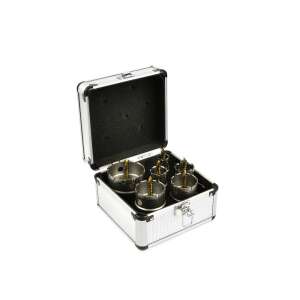 Kpl. otwornic widiowych do metalu z wiertłem tytanowym 6szt. 22-65mm (12) 95125385 - Piła tarczowa i otwornica