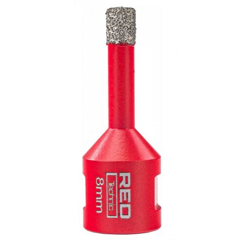 Red Technic 8mm diamond core drill bit for tile and glass