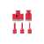 Red Technic Diamond Core Drill Bits, 68mm, 35mm, 10mm, 8mm, 6mm, M14 shank, HEX