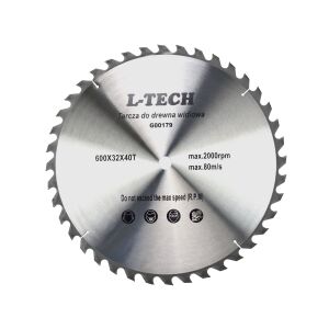 Pânză de ferăstrău pentru lemn L-TECH 600mm 600x32x40 - Accesorii pentru unelte