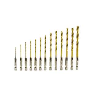 Zestaw wierteł tytanowych Geko, 13 sztuk, 1,5-6,5 mm - Geko Wiertło