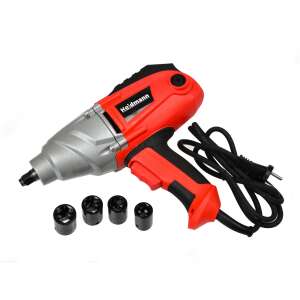 Heidmann H00516 electric impact wrench with LCD display, 1/2 inch socket, 17, 19, 21, 22 mm sockets included - Drill and Screwdriver