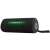JVC XS-E423B portable Bluetooth speaker with green LED lights, black, side view