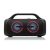 JVC XS-E843B black portable Bluetooth speaker with red LED lights