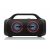 JVC XS-E843B black portable Bluetooth speaker with red LED lights