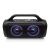 JVC XS-E843B schwarzer tragbarer Bluetooth-Lautsprecher mit violetten LED-Leuchten