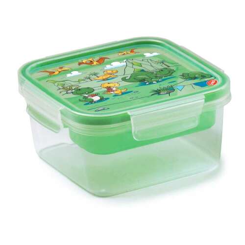 Snips Kids Lunch box s dinosaurima 0,8L, bez BPA, pogodan za mikrovalnu pećnicu, periv u perilici posuđa