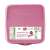 Snips 0.5L unicorn lunch box for kids, pink, BPA free, microwave safe, bottom