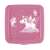 Snips 0.5L unicorn lunch box for kids, pink, BPA free, microwave safe, top view