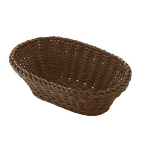 Westmark 02087306101 brown oval wicker bread basket, 23.5x16x6.5 cm