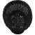 Inside view of black oval wicker bread basket, Westmark 02087319101