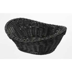 Crni ovalni pleteni koš, Westmark 02096119101, 23,5x18x8/6 cm - Kutija i košara za pohranu