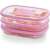 Snips 1.5 liter pink pig cold meat containers, stackable, BPA free, dishwasher safe, freezer safe