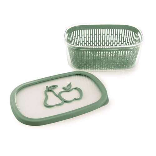 Nádoba na uskladnenie ovocia Snips 021480 s vyberateľným košom, 4 litre, zelená