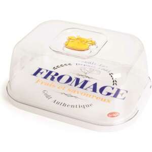 Snips 3 liter cheese storage container, clear plastic with lid,  'Fromage' design - Kitchen Storage Container