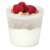 Snips 055064 Ice Yogurt Plus container with blue lid and spoon, 0.5 liter, for yogurt, granola and fruit, with ice pack, filled with yogurt, granola and raspberries