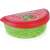 Snips Wassermelonen-Sparbehälter, 3 Liter, roter Deckel, grüner Behälter, Wassermelonen-Design, mit Gitter