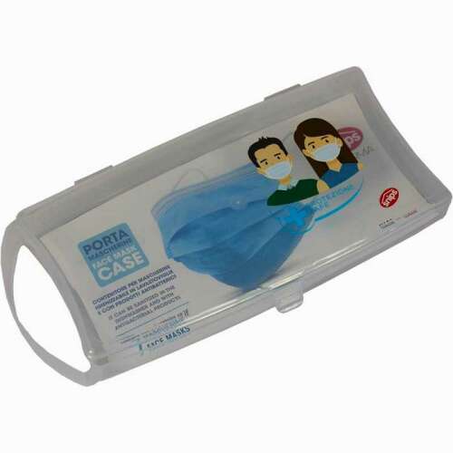 Cutie pentru mască de față Snips 079062, plastic transparent, rezistent la praf și umiditate, cu mâner, pentru depozitarea și transportul măștilor de față