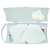 Snips 079062 face mask case, clear plastic, dust and moisture proof, with handle, showing two white face masks inside