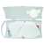 Snips 079062 face mask case, clear plastic, dust and moisture proof, with handle, showing two white face masks inside