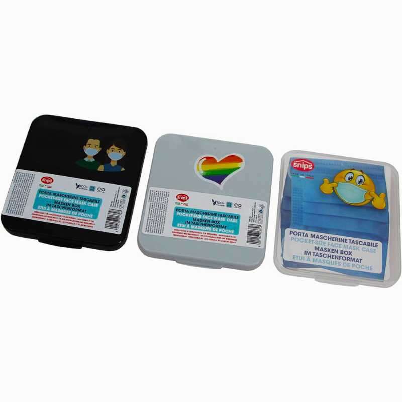 Snips 079077 szájmaszk tok, műanyag, zsebméretű