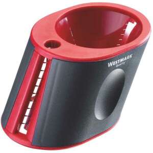 Westmark DUOLO vegetable spiralizer, red and grey, with stainless steel blades - Handheld slicer