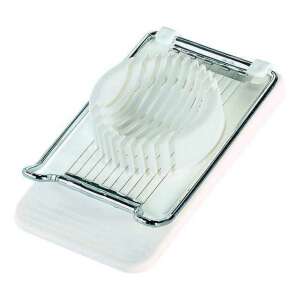 Westmark Traditionell egg slicer, stainless steel wires, white plastic base, for slicing hard-boiled eggs - Egg slicer