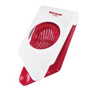 Westmark Famos egg slicer, red and white plastic, stainless steel wires, for slicing hard boiled eggs - Egg slicer
