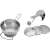 Westmark 11952260 massager with 3 interchangeable discs, stainless steel 95133264
