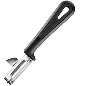 Westmark Gentle swivel peeler with black handle and stainless steel blades - Peeler