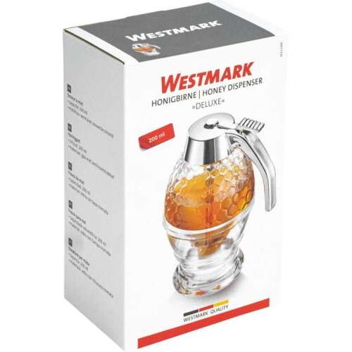 Westmark 65132260 mézadagoló, 200 ml, üveg, Deluxe