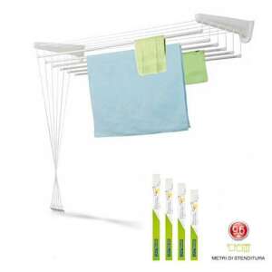 CASABRIKO Roma wall mounted clothes drying rack, 160 cm wide, 9.6 meters of drying line - Casabriko