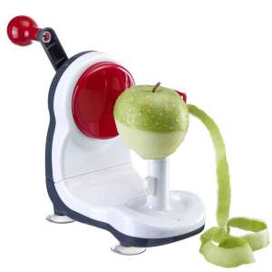 Westmark apple peeler, red and white apple peeler, manual apple peeler, apple corer and slicer, apple peeler with suction cups - Peeler
