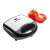 Concept SV3030 sandwich maker, closed, black and white, with tomatoes
