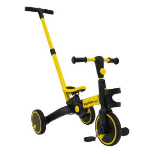 SportTrike Baby 3-in-1 Tricycle - Yellow, with parent handle - Tricycle