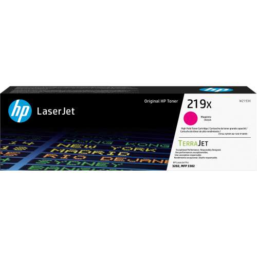HP LaserJet 219X Magenta Toner Cartridge, 2,500 pages