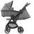 Maxi-Cosi Soho stroller with bassinet, grey, with brown leather handle