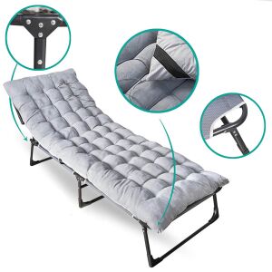 Timeless Tools folding camping bed with adjustable headrest and comfortable mattress - Timeless Tools