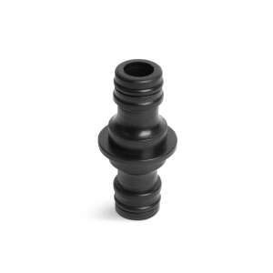 Tömlőcsatlakozó toldó - műanyag - fekete - 4,7 x 2,6 x 2,6 cm 95150212 
