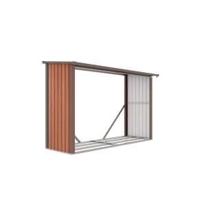 G21 WOH 335 tüzifa tároló, barna, 2,7 m3 űrtartalommal - Tűzifa állvány