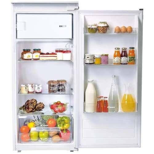 Candy CIO225EE/N Beépíthető egyajtós hűtőszekrény, 179L, M: 122, E energiaosztály