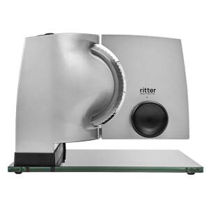 Ritter Sinus 1 electric meat slicer, silver, with glass base - Slicing Machine
