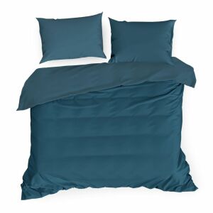 Nova3 Pamut-szatén Ágyneműhuzat - Gránátkék - 220x200 cm