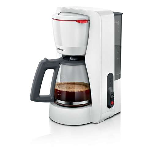 Bosch TKA2M111, 1200 W, 10 Csésze, 1.4 L, Kézi, Csepegtető, Fehér filteres kávéfőző