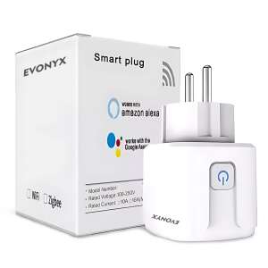 EVOnyx Smart Plug, 16A 3500W, WiFi, Alexa and Google Home compatible, white - Socket & Outlet