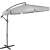 Springos 300 cm-es dönthető kerti napernyő, szürke, ferde nézetből