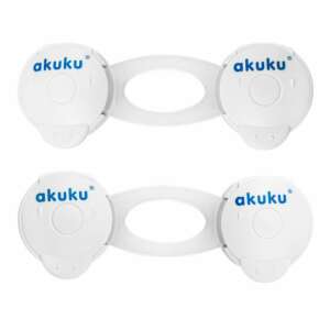 Akuku 2er-Pack Multifunktions-Sicherheitsverschlüsse für Schränke und Schubladen - Sicherheit in der Wohnung