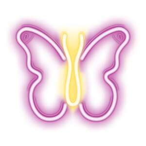 Pink butterfly shaped neon light, decorative LED lamp - Decorative Lamp