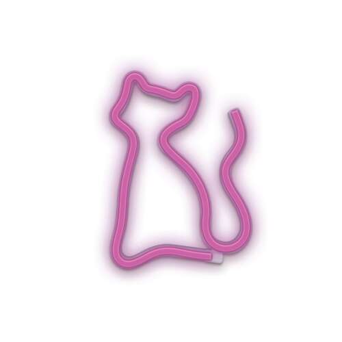 Neon LED KOT różowy Bat + USB FLNEO4 Forever Light 95173191